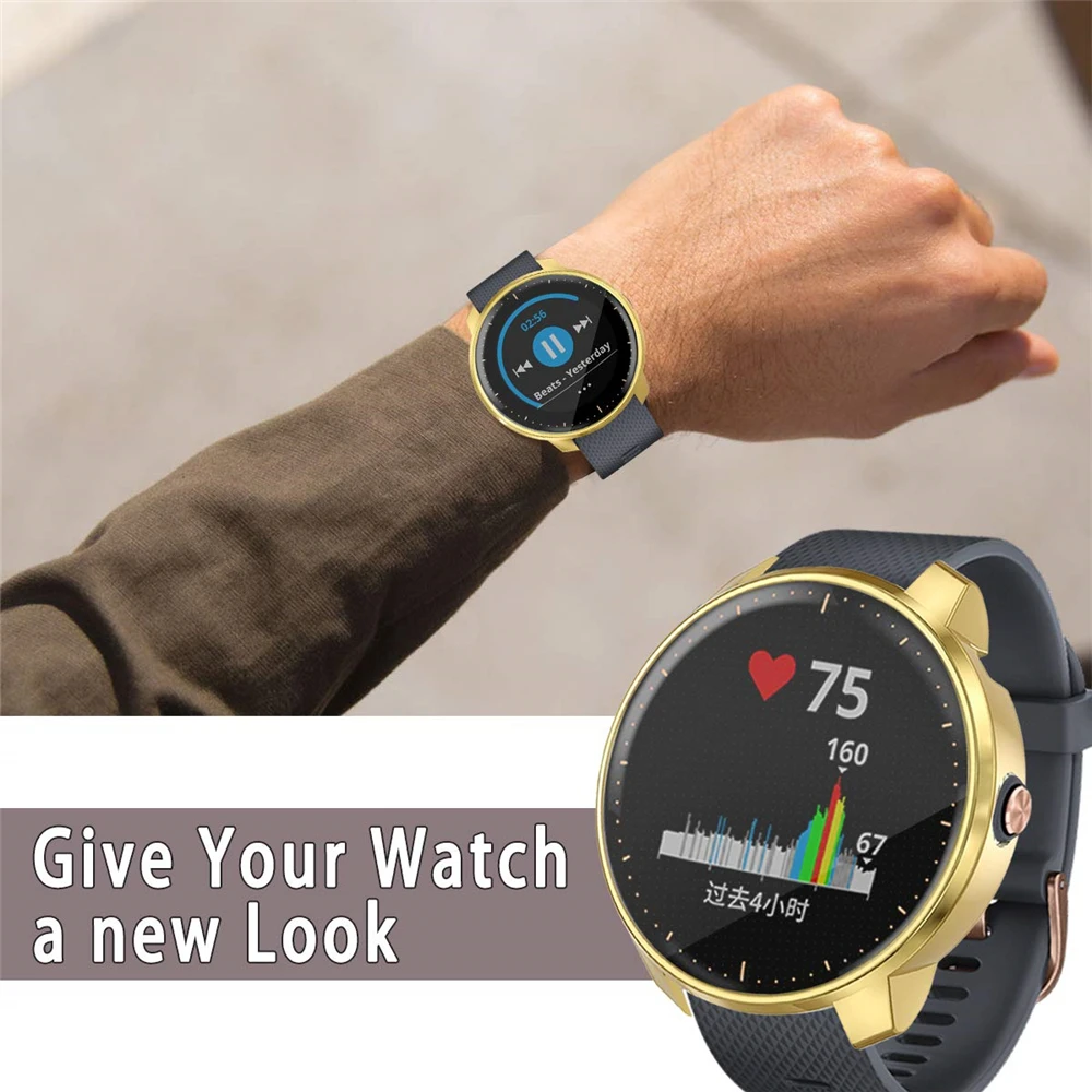 2019 чехол для смарт часов Garmin vivoactive 3 музыкальная группа полная защита ТПУ vivoactive3
