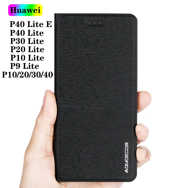 Кожаный чехол книжка для Huawei P40 Lite E P30 P20 Pro P10 P9 Plus P8 2017|Бамперы| |