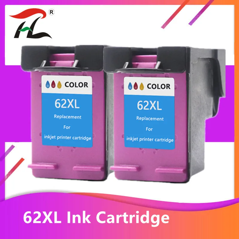 

Color Ink Cartridge 62XL compatible for hp 62 xl for hp62 for HP Envy 5540 5640 7640 5646 5541 5740 5742 5745 200 250 printer