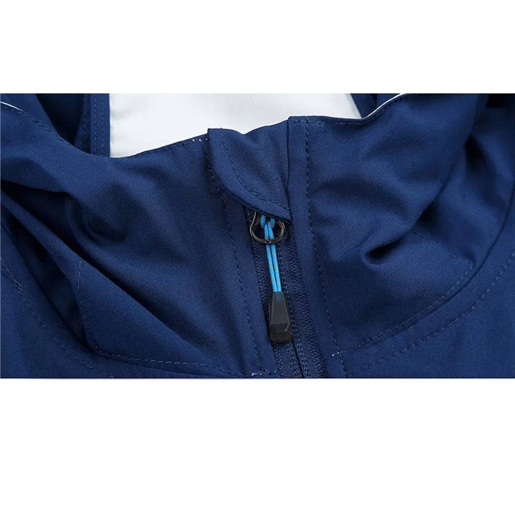 Men's jacket outdoor waterproof windproof hiking soft shell jacket men men's solid hooded padded warm winter jacket