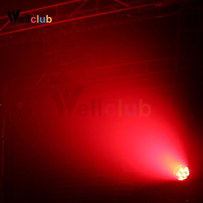 2pcs With RoadCase 7x40W RGBW 4in1 Zoom Moving Head Light Beam Wash Led Dmx Dj Light For Disco Bar Wedding Nightclub