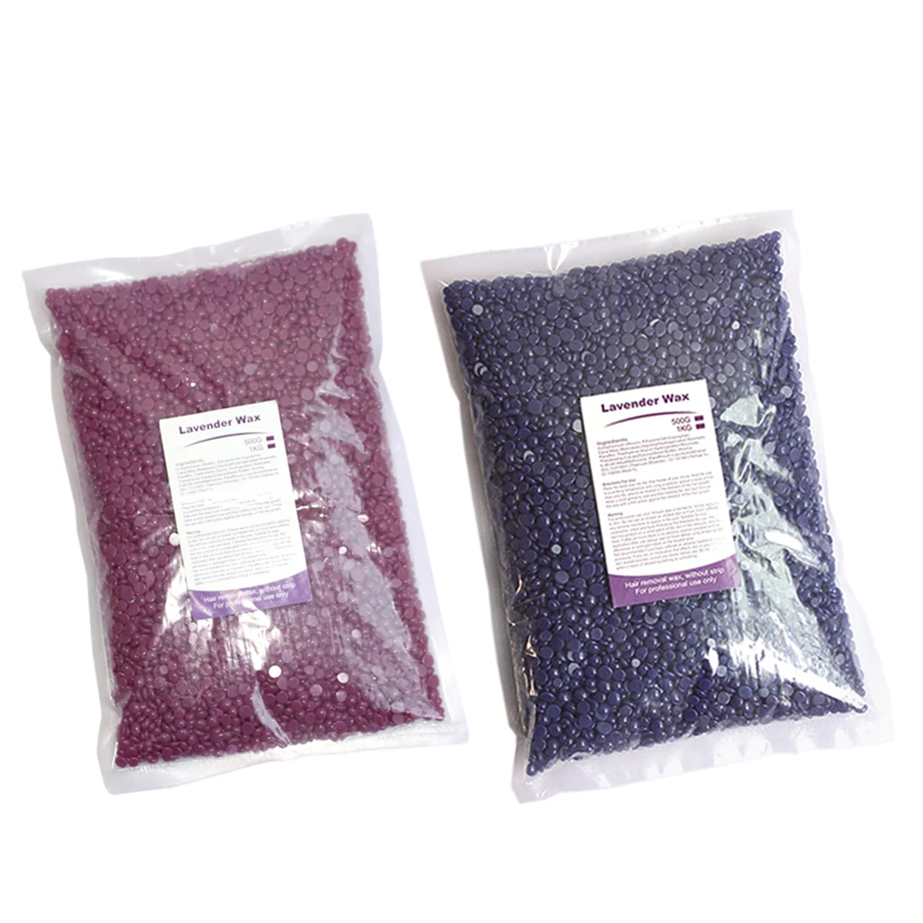 2Bags/1000g Hard Wax Beans Bikini Pearl Hot Waxing Beads Facial Hair Removal Depilatory for Arm Face Body Eyebrow Nose Leg | Красота и