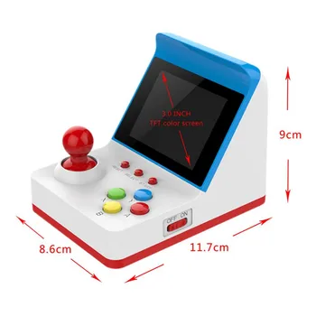 

Mini Game Machine Retro Vintage USB Wired Arcade With Built-in 360 Games Double Handles