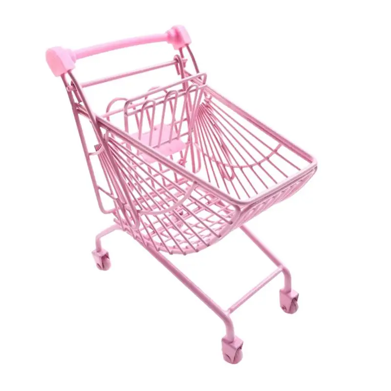 pink shopping trolley toy