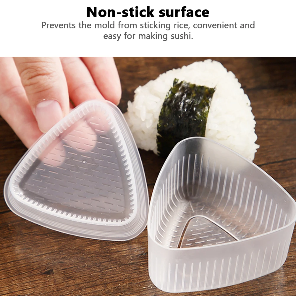 7PCS Triangle PP Sushi Mold Set Various Shapes DIY Onigiri Rice