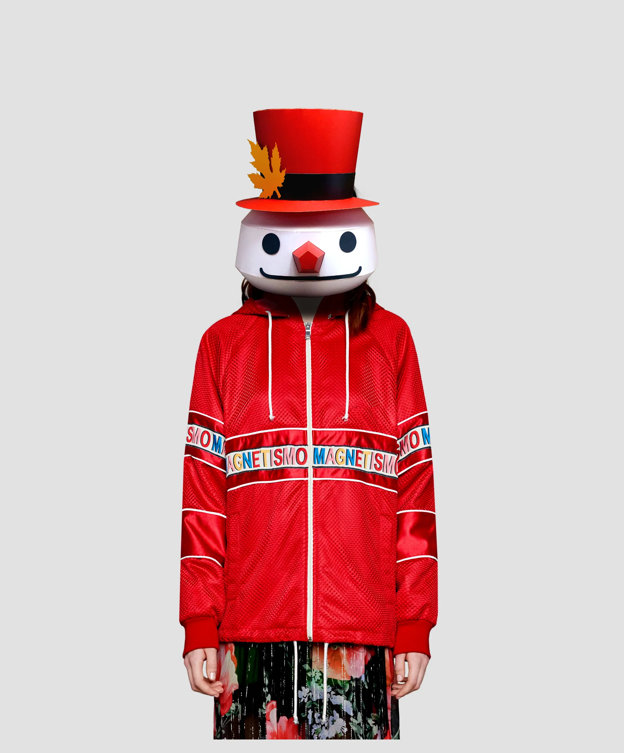 3D Paper Mask Snowman Costume Cosplay DIY Paper Craft Model Mask Christmas Halloween Prom Party Gift 4