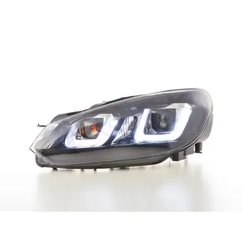 

FKSFSVW17021Daylight LED headlights with DRL daytime running light for VW Golf 6 year Constr. 08-12 Black