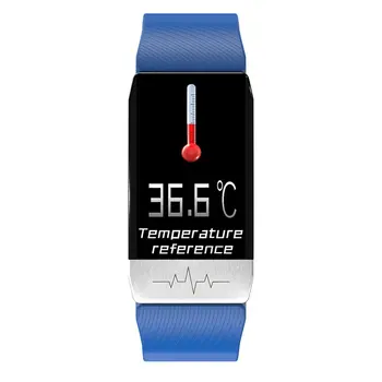 

T1 Infrared Probe Body Temperature Detection Smart Watch Heart Rate Test Wristband Fitness Tracker Smart Bracelet