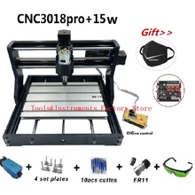 15W CNC3018 Pro Engraving Machine with offline Control 500mw 2500mw 5500mw Head Wood Router PCB Milling Machine Carving 3018 PRO