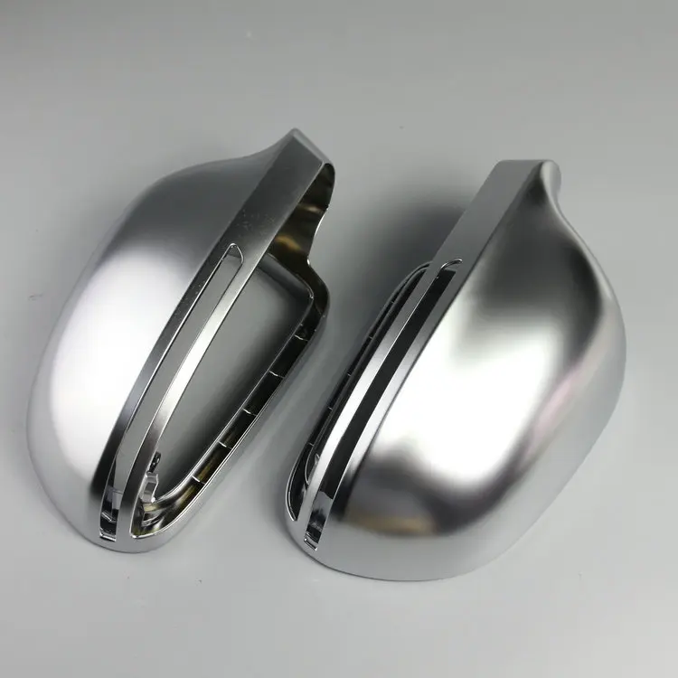 

1 Pair of Matte Chrome Rearview Mirror Cover Protection Cap Car Styling Car Mirror Cover For Audi B8 A3 A4 A5 A6 S4 RS4 S6 RS6