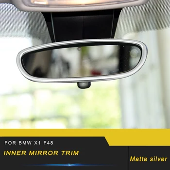 

For BMW F48 X1 2016 2017 2018 Auto Car-styling Inner Interior Mirror Trim Frame Sticker Cover Interior Accessories
