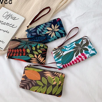 

New Mobile Phone Women's Clutch Bag Fashion Art Bags For Women Long Oxford Cloth Multi-LAyered Handbags Bimba And Lola Original