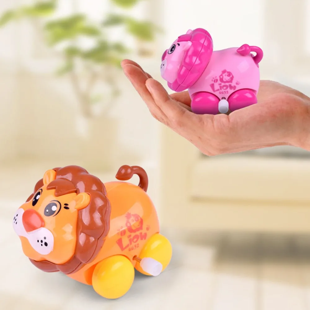 Wind Up Toys 1Pcs Fun Cartoon Animal Dog Cattle Crawling Clockwork Classic Toy Newborn Baby Running Jumping fun Infant Cute