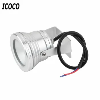 

ICOCO 10W Underwater LED Flood Wash Pool Waterproof Light Spot Lamp 12V Outdoor Super Bright Aquarium Fish Tank Light