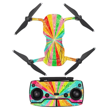 

Colorful Block Style Decal Skin Sticker For DJI Mavic Air Drone + Remote Controller + 3 Batteries Protection Film Cover A0076