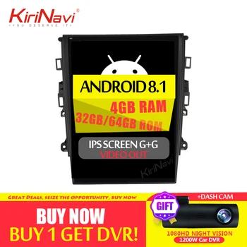 

KiriNavi 12.1'' Telsa Style Vertical Screen Android 8.1 Car Radio Gps Navigation For Ford Mondeo Car Radio Dvd Multimedia WIFI