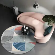 Модная Скандинавская Геометрическая круглая детская игровая палатка, коврик для спортзала, коврик для спальни, журнальный столик для гостиной, напольные коврики/детские ковры для ползания