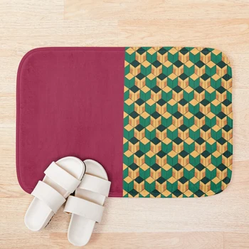 

Tomioka pattern Bath Mat Protective Floor Mat PVC Entrance Door Mat Non-slip Kitchen Carpet Modern Home Customized Mats