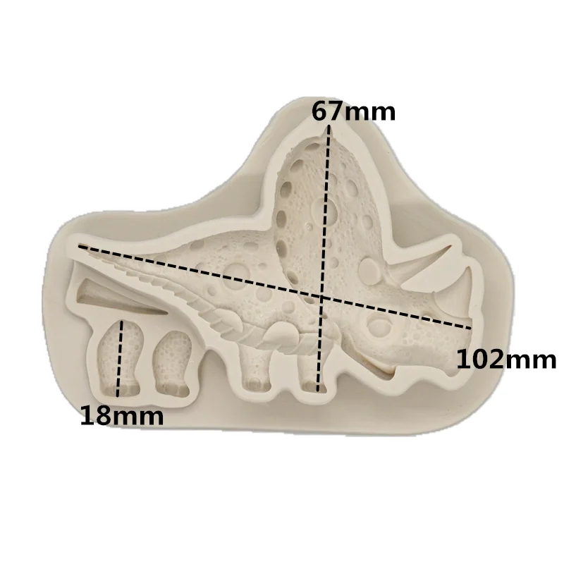Cute Grass Dinosaur Silicone Mold Resin Kitchen Baking Tools DIY Cake Chocolate Candy Fondant Moulds Pastry Dessert Decoration