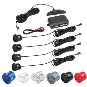 

Parking Sensor 4 Sensors Reverse Radar Backup Monitor Detector System Kits Car Auto Parktronic LED Car Parking Sensor System