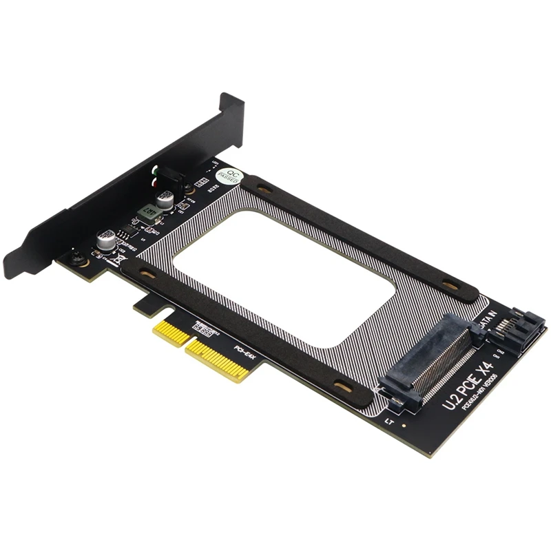 Адаптер PCI-E 3 0 4X к U.2 внешний адаптер PCIe SSD карте поддержка 2 5 дюйма SATA X4 переходной |