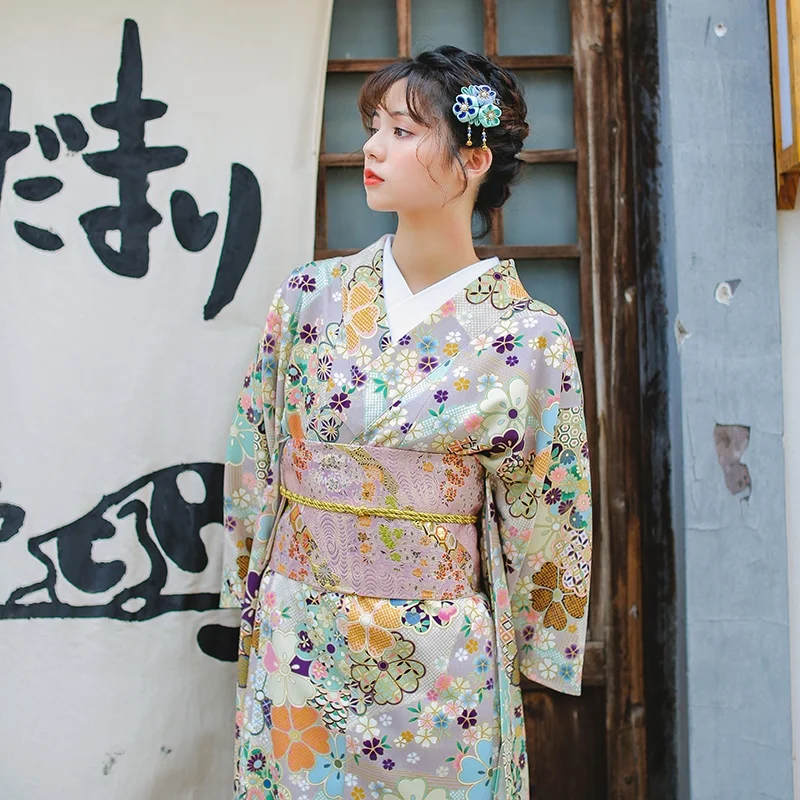 Традиционное японское кимоно, платье, кимоно для женщин,, Obi Haori Geisha, костюм, традиционный японский кимоно, косплей, FF2353