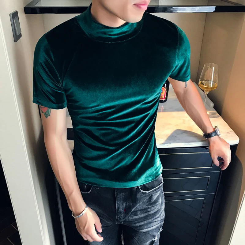 Luxury Half Turtleneck Men's T shirt 