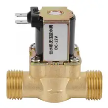 12V BSPP G1/2 Brass N/C Normally Closed Electric Solenoid Valve 2 Way Pressure Regulating Valve