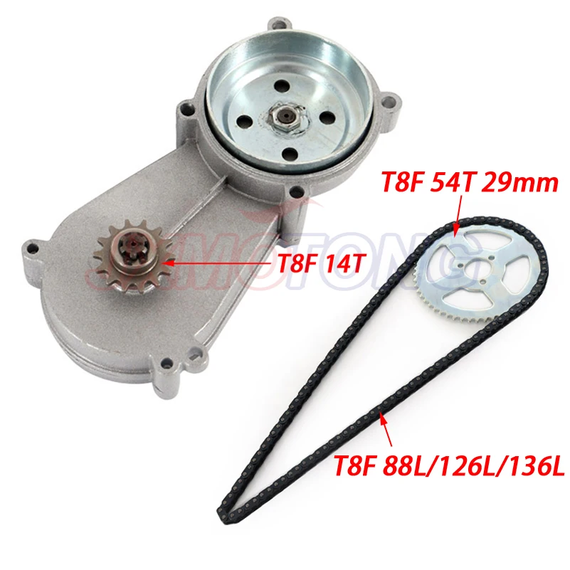 47cc 49cc pocket bike liya gearbox transmission gear box mini moto atv with T8F chain and Chain plate 2 stroke engine part