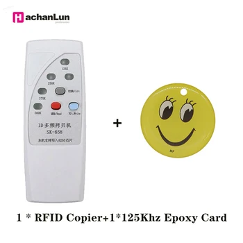 

Handheld EM4305 T5577 Rfid Writer Copier Duplicator Programmer 125khz 250khz 375khz 500KHz ID tag Card keyfobs Reader