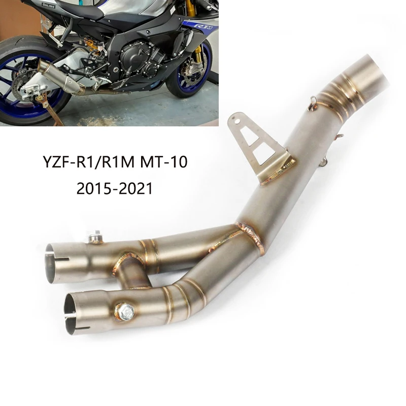 

Выхлопная труба 61 мм, для Yamaha YZF-R1, YZF-R1M, MT-10, 2015-2021, из нержавеющей стали