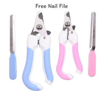 

Professional Pet Cat Dog Nail Clipper Scissors Cutter Stainless Steel Grooming Scissors Clippers Claw Nail Scissor With nailfile
