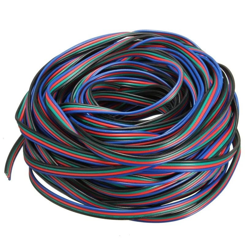 IG-4 контактный провод удлинитель кабель Шнур для светодиодной ленты RGB 3528 5050 разъем Красочные 5 м
