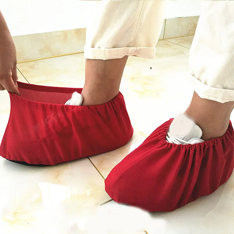 Reusable Shoe Cover 1 Pair Elastic Thicken Shoes Cover Indoor Antiskid