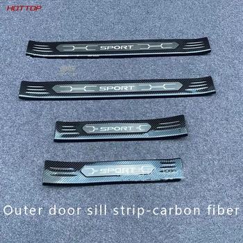

For Toyota RAV4 2019 2020 Car Accessories Stainless Steel External Door Sill Scuff Plate Guards Welcome Pedals Styling 4pcs