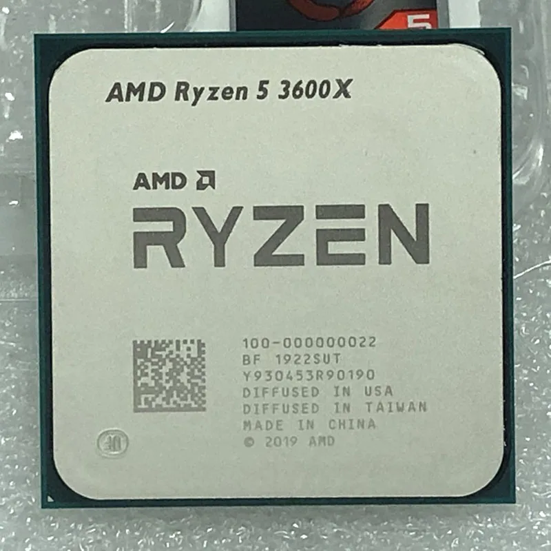 AMD Ryzen 5 3600X R5 3600X 3.8 GHz Six-Core Twelve-Thread CPU Processor 7NM 95W L3=32M 100-000000022 Socket AM4