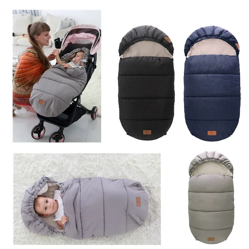 

Warm Envelopes Baby Kid Stroller Sleeping Bag Windproof Fleece Thick NewBorn Babe Infant Pram Carriages Sleepsack Quilt Footmuff