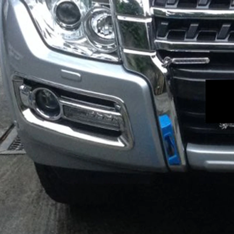 Для Mitsubishi Pajero V80 Shogun Montero Limited 2015 2019 хромированный передний противотуманный фонарь