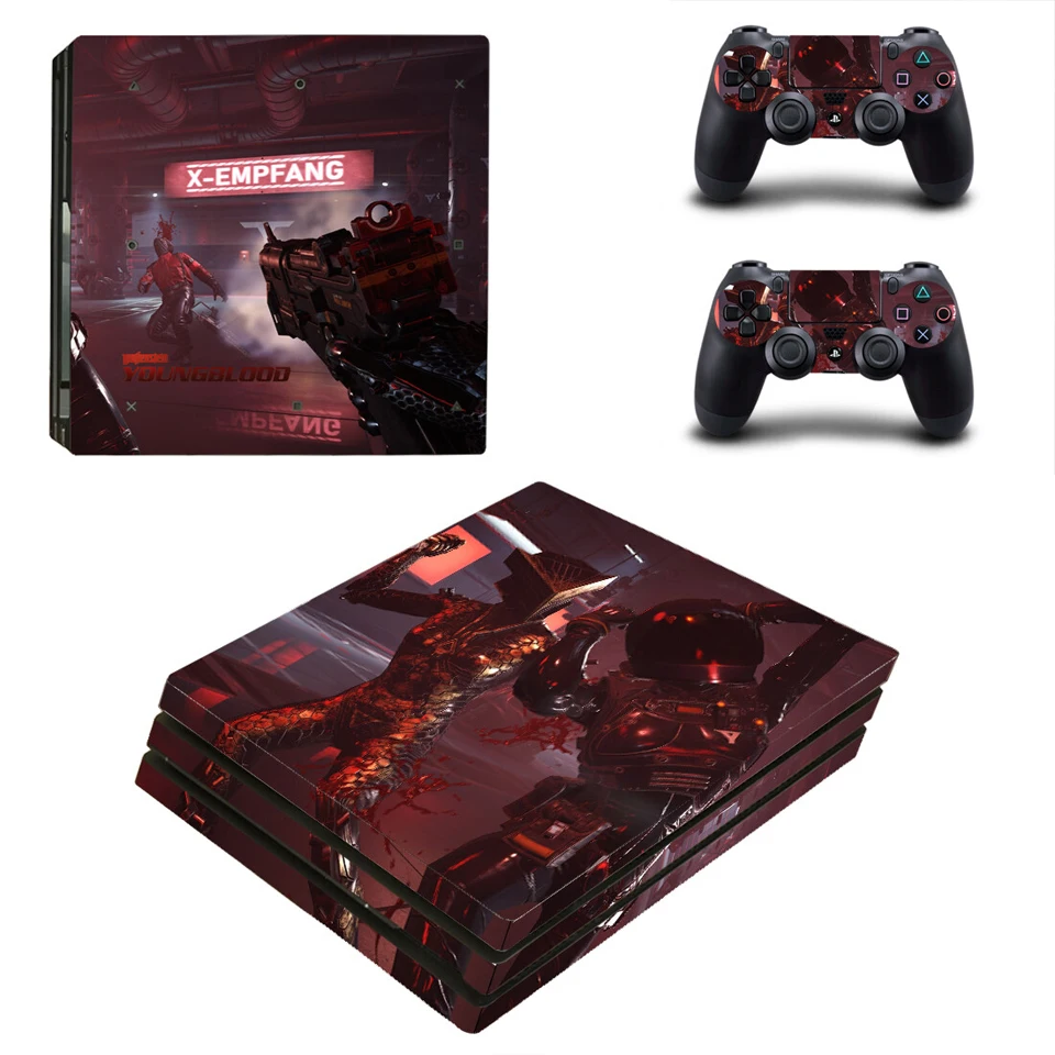 YSP4P-3639 PS4 Pro защитный набор скинов для PS4Pro консоли и два пульта дистанционного управления виниловая наклейка крышка для sony Playstation 4 Pro - Цвет: YSP4P-3639