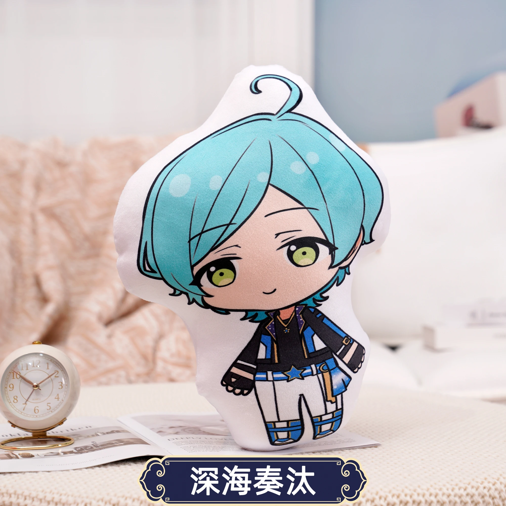 thumbnail image 1 of 45cm Ensemble Stars Cartoons Anime Plush Toy Eichi Sakuma Rei Throw Pillow Cosplay Sofa Cushion Double-sided Printing Girl Fans, 1 of 5