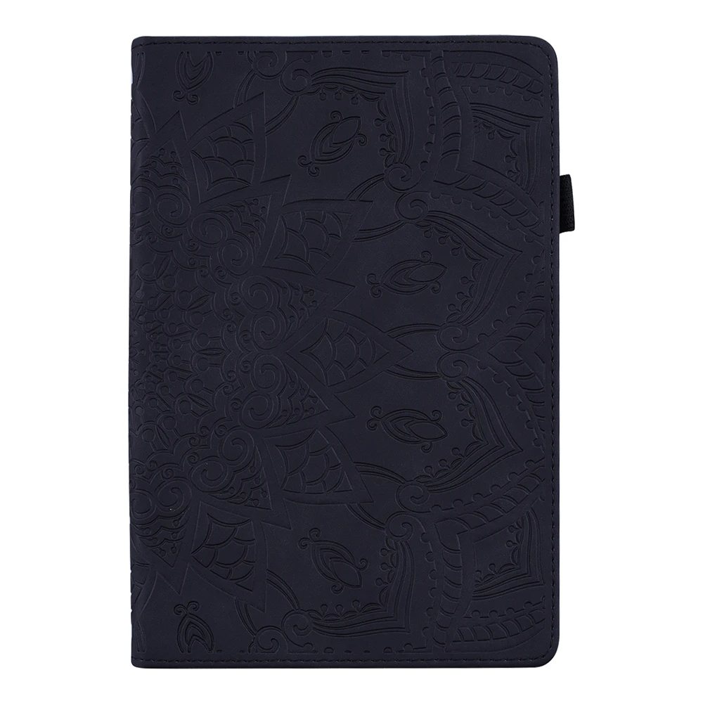 Blackj Чехол для планшета в стиле ретро для, ipad 10,2, чехол из искусственной кожи s, смарт-чехол, авто спящий стенд, функция поддержки, тисненый узор - Цвет: Blackj