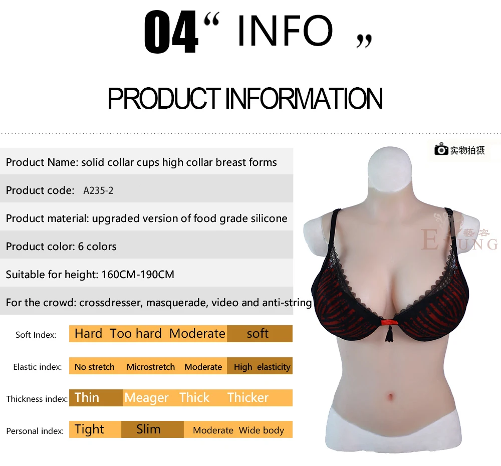 Crossdresser Realistic Silicone Breast Plate Forms Fake Boobs Enhancer Tits Shemale Transgender Drag Queen Crossdressing Cosplay (7)