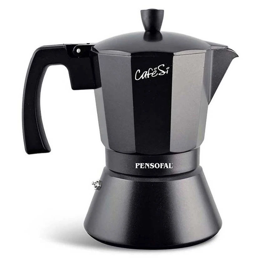 Кофеварка гейзерная 9 чашек PENSOFAL PEN 8409 CafeSi Noir 470 мл | Бытовая техника