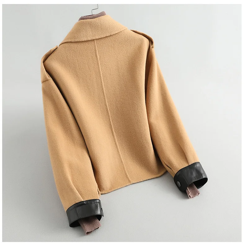 200% Elegant Wool Coat Female Manteau Femme Hiver Korean Vintage Woolen Jacket Women Casual Blend Overcoat 088 | Женская одежда