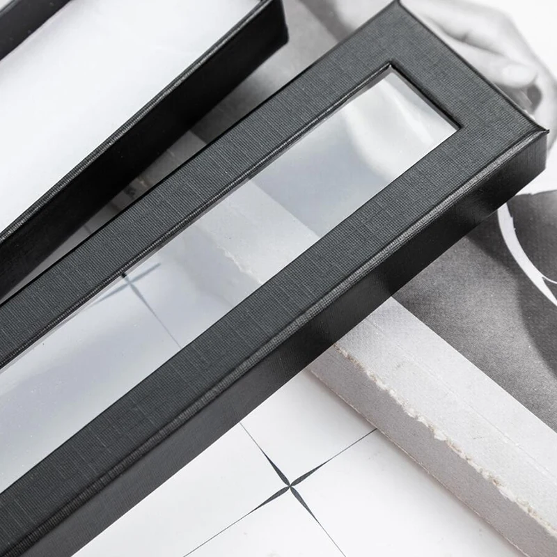 10 шт./компл. коробка для ручек прозрачная бумажная упаковка металлическая