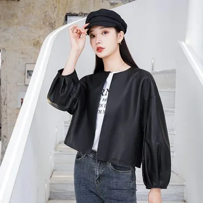 MESHARE Women New Fashion Genuine Real Sheep Leather Jacket G10