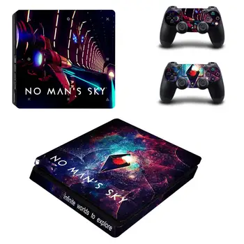 

No Men's Sky Style PS4 Slim Skin Sticker for Sony Playstation 4 Slim Console & 2 Controllers Decal Vinyl Protective Skins 8