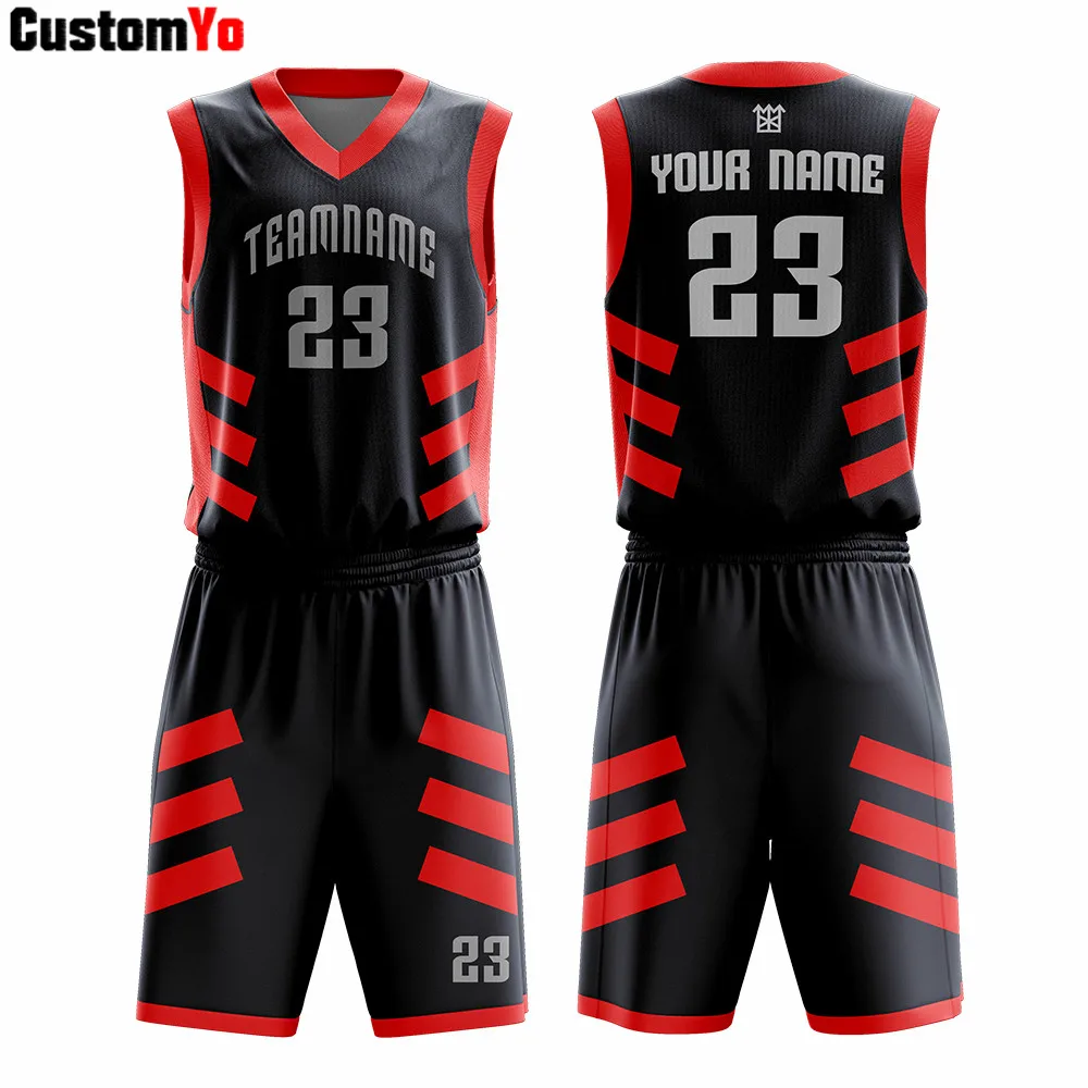 

Accept Customized Name And Number Digital Printing Quick Dry Basketball Uniforms Camiseta Baloncesto