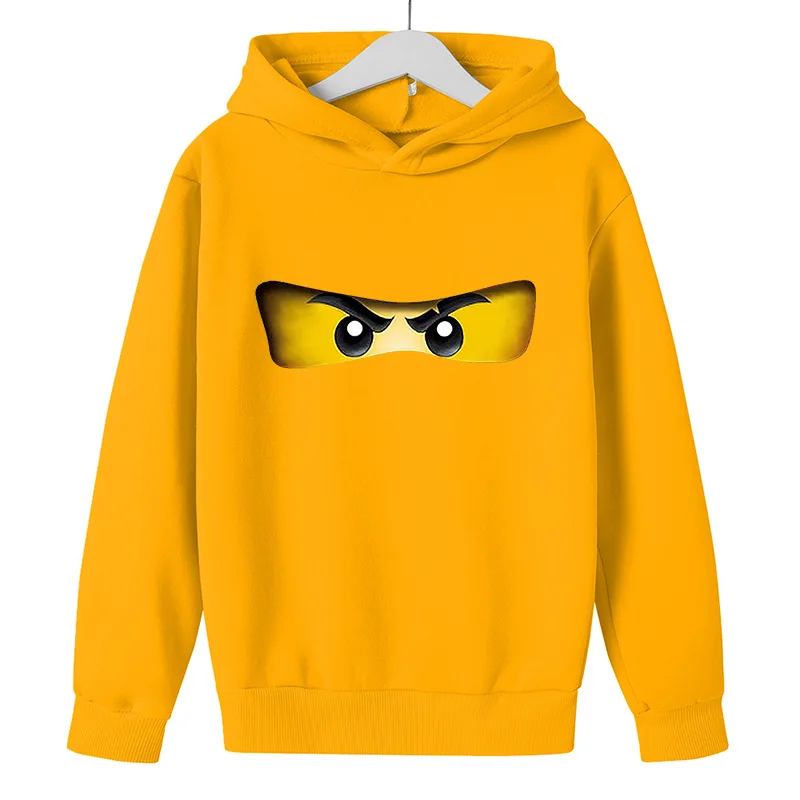 Menino moletom com capuz 2021 outono inverno criança legoes ninjago camisola de algodão superior menina manga longa pulôver crianças 5-14y hip hop roupas