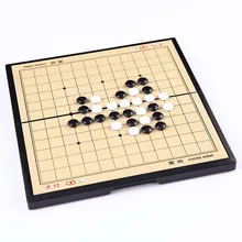 Conjunto de xadrez magnético go 13*13 linha tabuleiro de xadrez jogo de mesa acrílico preto branco peças de xadrez quebra-cabeça de viagem jogos de mesa brinquedo para o miúdo